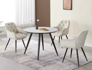 Jedlensk set stl IDEAL + 4x stolika CHERRY bluvel 30