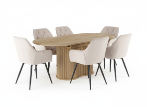 Jed�lensk� set st�l LOVI + 6x stoli�ka CHERRY velvet be�ov�