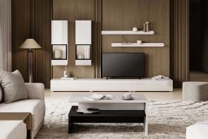 Obvacia stena BAROS biela-biely lesk