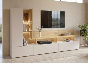 Ob�vacia stena 09 SERIO dub carpenter-ka�m�r