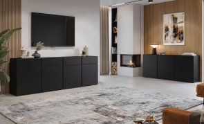 Ob�vacia stena CROSS �ierny onyx - pr�klad usporiadania