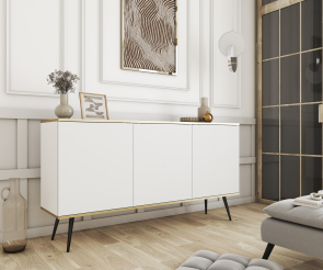 Komoda K160 ORO biela