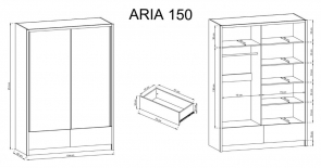 Skria ARIA I 150 rozmery