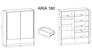 Skria ARIA II 180 rozmery