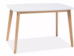 Stl MOSSO I biely MDF / dub