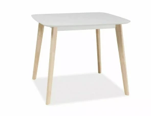 Stl TIBI biely MDF / bielen dub
